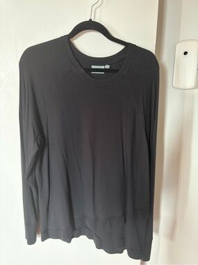Athleta Long-Sleeve Black Crew Neck